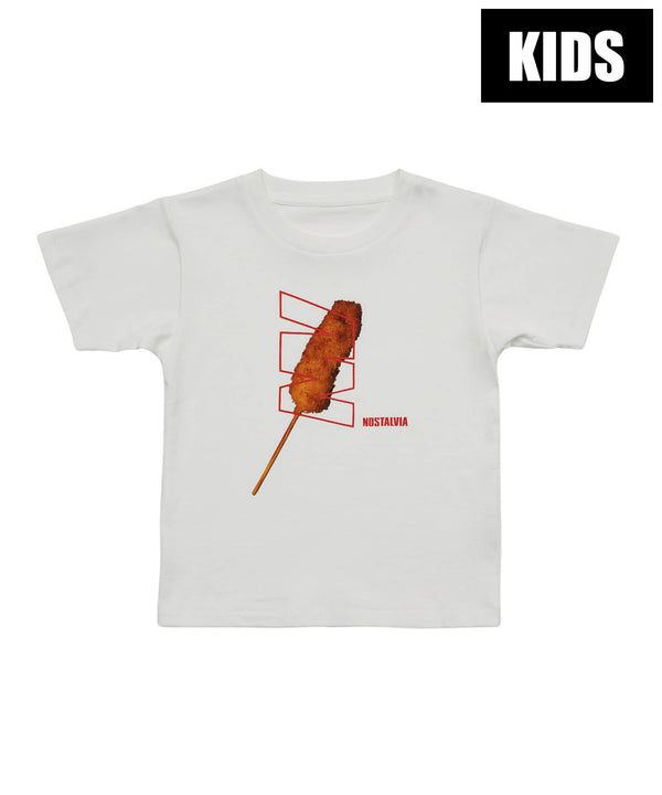 NOSTALVIA(ノスタルヴィア) I Love Kushikatsu / アイラブクシカツキッズTシャツ【ポイントアップ対象外】